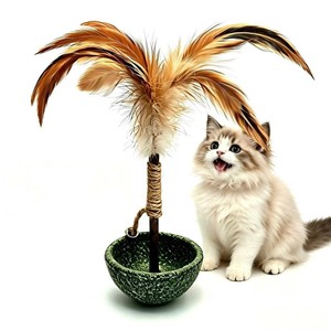 Natural Catnip Tumbler Cat <strong>Toy</strong> with Feather &amp; Bell Interactive Self Amusement Pet <strong>Toy</strong> Durable <strong>Kitten</strong> Playing <strong>Toy</strong> <strong>for</strong> Indoor Cats - Product Image 5