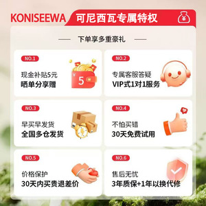 KONISEEWA หมอนนวดคอ USB ชาร์จได้ หมอนนวดประคบร้อนสำหรับคอหลังเอวขาใช้ในบ้าน - Product Image 1