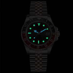 Montre-bracelet pour homme de haute qualité, luxe, acier inoxydable, luminescente, date, étanche, boîtier ovale, mouvement automatique japonais Citizen - Product Image 6