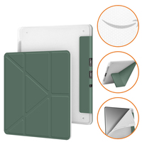 Étui de protection personnalisé en cuir PU et acrylique transparent, support déformable pour liseuse Kindle Scribe 10,2 pouces 2024 avec porte-stylo