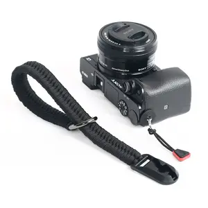 Dệt Nylon Rope Tay Sling Có Thể Điều Chỉnh Nhanh Chóng Phát Hành Máy Ảnh Dây Đeo Cổ Tay Cho Sony Canon Nikon Fujifilm Olympus L. Eica