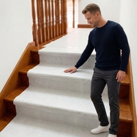 Tapis d'escalier en tissu non tissé, uni, résistant aux taches, blanc, feutre adhésif, respirant, imperméable, écologique, 100% polyester