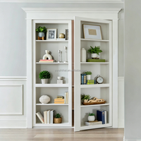 Porte-étagères intérieure invisible en bois massif, style Murphy, pour chambre secrète