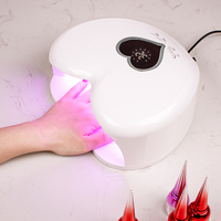 Lampe à ongles UV-LED Misbeauty à écran en forme de cœur, design élégant, séchage rapide pour manucure professionnelle, brevetée pour salon