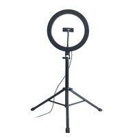 Anneau lumineux LED de haute qualité pour la photographie, avec trépied, idéal pour les diffusions en direct