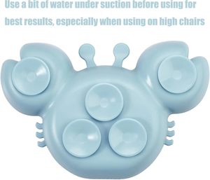Juego de Vajilla Newsun Crab, Tazón de Silicona Portátil para Bebés, Juego de Platos Divididos Antiderrames - Product Image 5