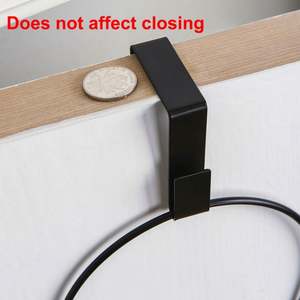 Porte-chapeaux mural en métal, fer, plastique et tissu, pour ranger les chapeaux, les casquettes de baseball, rangement de garde-robe, suspension facile, usage domestique - Product Image 5