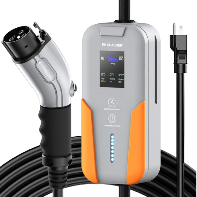 Best Price SAE J1772 Type 1 Portable Ev Charger Level 1-2 Electric Vehicle Charger 3.5kw NEMA5-15 for Toyota Nissan Ford