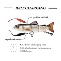 Leurre robotique électronique LED rechargeable autopropulsé par hélice 9cm/13cm pour la pêche