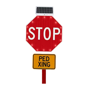 Le vendite dirette della fabbrica di produzione professionale hanno condotto il Set completo di attrezzature rendono il segnale di avvertimento per il parcheggio del traffico ottagonale - Product Image 2