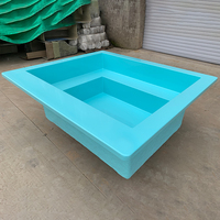 Mini Format 2m Fibre de Verre Hors Sol Piscine Coque Spa Bassin Plongeon Extérieur Carreaux Mosaïque Piscine Jacuzzi Spa Bain à Remous