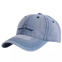 Casquette de baseball en jean vintage, délavée et usée, à calotte souple, style bec de canard, polyvalente et à large bord, protection solaire