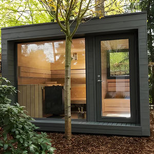 غرفة ساونا بالبخار التقليدي للأماكن الخارجية العائلية بأرز أحمر فننيش عالية الجودة - Product Image 2