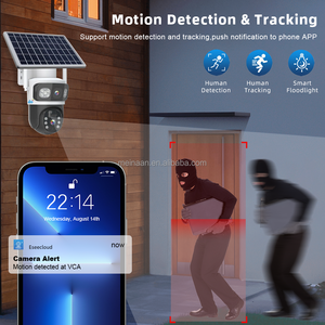 شاشات Eseecloud <span class=keywords><strong>2</strong></span> عدسة 4G مراقبة لاسلكية 3G شاشة 4K CCTV أمان خارجي 4G بطاقة Sim كاميرا شمسية - Product Image 6