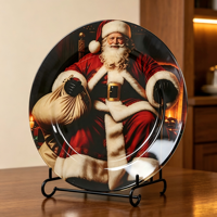Assiettes de Présentation Plates en PP Personnalisables de Luxe 13 Pouces Légères Durables Réutilisables 50 Pièces Vaisselle pour la Maison et les Hôtels Vente Directe