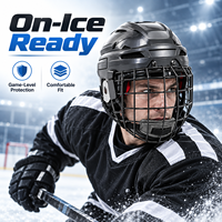 Casque de joueur de hockey sur glace personnalisé avec doublure de protection confortable