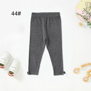 <span class=keywords><strong>Legging</strong></span> côtelé en coton biologique extensible bleu poussiéreux pour bébés - Product Image 6