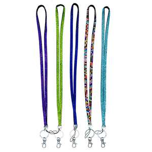 32 "All Around Bling Strass Neck Strap Lanyards para ID Badge Keys Holder Presente Bonito Crystal Lanyards - Product Image 3