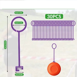 Secure Purple Plastic Clamp <b>Hook</b> for Outdoor Sign Board Hanging Lightweight Durable Holder <b>Clip</b> - Product Image 2