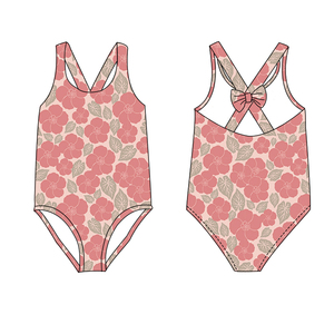 Maillots <span class=keywords><strong>de</strong></span> <span class=keywords><strong>bain</strong></span> <span class=keywords><strong>de</strong></span> plage en gros pour adolescentes, production en masse, avec imprimé floral hawaïen, sans manches, pour filles <span class=keywords><strong>de</strong></span> 0 à 16 <span class=keywords><strong>ans</strong></span>, bikini - Product Image 5
