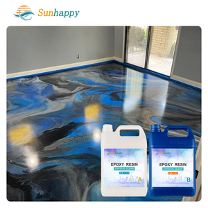 อีพ็อกซี่เรซิ่นป้องกันพื้นเคลือบอีพ็อกซี่ผงเม็ดสีเมทัลลิกอีพ็อกซี่เคลือบพื้นในร่ม - Product Image 3
