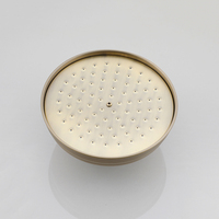 Ensemble de douche de salle de bain 3 voies en laiton antique avec pommeau de pluie et douchette à main, mitigeur à cartouche céramique