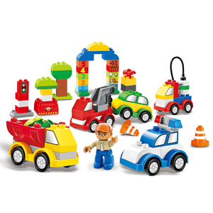 City traffic vehicles DIY connection <span class=keywords><strong>block</strong></span> set bricks plastic toys car for sale wholesale - Product Image 1