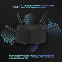 Routeur WiFi Tenda AC6 AC1200 5 GHz Version Globale Haute Vitesse Internet Sans Fil Longue Portée Couverture Étendue Nouvelle Génération - Vente Flash
