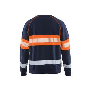 BLAKLADER - 335911588953XS Pull haute visibilité Bleu marine/Orange-EAN 7330509553855 HI-VIS WORKWEAR - Product Image 2