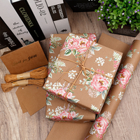 Kertas Pembungkus Kado Bunga Grosir Baru 2026 43*300 cm Kertas Kraft Pembungkus Kado