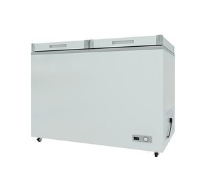 中国冰柜供应商500L顶部折叠门商用冰箱食品深箱冰柜 - Product Image 1