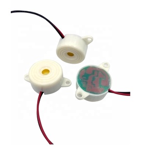 Zumbador piezoeléctrico activo de 12V, diámetro de 23mm, sonido intermitente, pulsaciones, con cable de conexión 2312W - Product Image 1