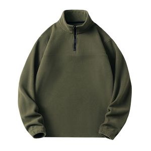 High Quality Oversized Drop Shoulder Hoodie Stringless Blank Thick Fleece Cotton Polyester Stringless <b>Men's</b> Hoodie - Product Image 5
