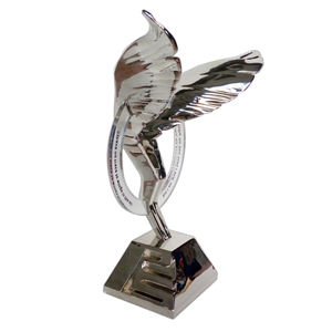 Nuevas Estatuas de Águila de Aleación Metálica Pulida con Diseño 2026, Trofeos y Medallas de Metal Plateado para Premios de Progreso Empresarial - Artesanía <span class=keywords><strong>en</strong></span> Metal - Product Image 3