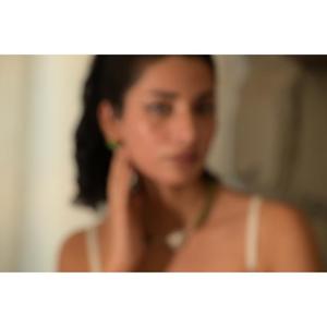 New Trendy Women's 925 <b>Silver</b> Stone <b>Necklace</b> With Fashion Colored Crystal And Natural White Stone Beads For Engagement Indian - Product Image 3