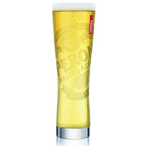 peroni pilsner beer glass 20oz CE custom pint glasses for biere