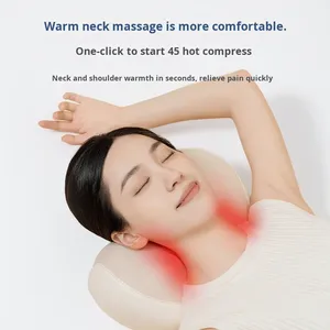 Almohada de Masaje en Forma de Corazón, Masajeador de Cuello y Hombros, <span class=keywords><strong>45</strong></span> Compresas Calientes, Recargable por USB, Control de Tiempo de 15 Minutos, Avance/Retroceso - Product Image 5