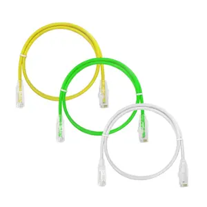 Slim UTP RJ45 Cat 5e Cat6 Cat6a Network Cable Patch Cord Ethernet Cable UTP Cat6 Cable Network with Strain Relief Boots