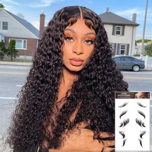 Bordes para el cabello, <span class=keywords><strong>tatuaje</strong></span> temporal, pegatinas para el cabello del bebé, flequillo lateral, borde de flecos, tatuajes de línea de cabello para mujeres negras, peinado DIY - Product Image 4