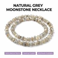 Collar de Plata de Ley con Cuentas de Moda al por Mayor, Joyería de Cristal Curativo con Piedras Semipreciosas de Amatista Africana