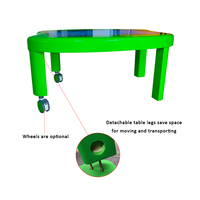 Table interactive de jeu de société à café 32 pouces Table à écran tactile 4K Table tactile pour jeux d'enfants Table interactive intelligente