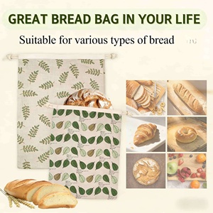 Sac de conservation en coton ciré pour la conservation de la fraîcheur du pain, facile à nettoyer, personnalisable avec logo OEM, pour l'approvisionnement mondial - Product Image 3