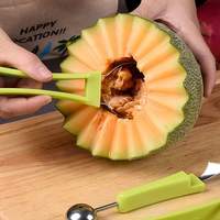 Hete Verkopende Multifunctionele 3 In 1 Meloen En Fruitsnijder Meloen Baller Lepel Vleesmessenset