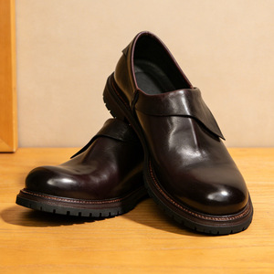 Chaussures Oxford pour homme en cuir véritable italien, fabriquées à la main, imprimé léopard, imperméables, nouvelle collection automne, luxueuses - Product Image 2