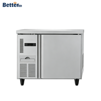 Équipement de cuisine commerciale, plan de travail en acier inoxydable à température unique, réfrigérateur, refroidisseur de comptoir à air, table de refroidissement