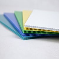 Plaque en plastique ondulé en polypropylène (PP) 4 mm, 96 x 48 pouces (4 pi x 8 pi), écologique, imperméable, blanc, noir, bleu, vert, rouge, pour impression et découpe