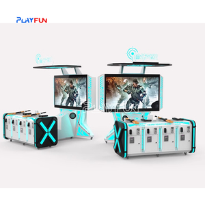 เครื่องเกมยิงปืน <span class=keywords><strong>VR</strong></span> แบบหยอดเหรียญ สำหรับ 4 คน จำลองการต่อสู้ฮีโร่ ยิงปืนยาว สำหรับสถานบันเทิง - Product Image 1