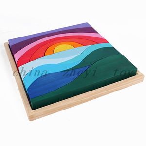 Vendita diretta in fabbrica giocattoli per bambini puzzle Montessori in legno giocattoli da costruzione <span class=keywords><strong>giochi</strong></span> all'ingrosso ragazzi ragazze giocattoli educativi parti - Product Image 2