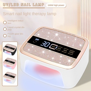 Lampe à ongles UV LED sans fil 168W, alimentée par batterie, séchage rapide du vernis gel pour manucure professionnelle - Product Image 3
