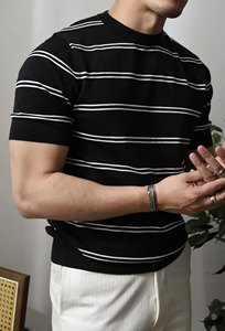 <span class=keywords><strong>T</strong></span>-<span class=keywords><strong>shirt</strong></span> unisexe à <span class=keywords><strong>col</strong></span> rond 100% coton, séchage rapide, rayé multicolore, logo personnalisé imprimé, <span class=keywords><strong>t</strong></span>-<span class=keywords><strong>shirt</strong></span> uni en coton pour <span class=keywords><strong>homme</strong></span> - Product Image 6